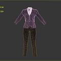 Dark Formal Business Suit With White Shirt And Tie For Professional Attire