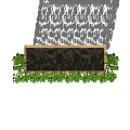 Lush Green Vines Covering Wooden Trellis Gracefully Hanging With Dense Foliage
