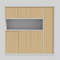 Contemporary File Cabinet Design With Wooden Panel Doors White Frame And Open Shelf