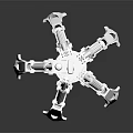Multi Jaw Heavy Duty Metal Mechanical Claw Tool For Industrial Handling Applications