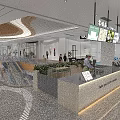 Lingtangdao Milk Tea Shop With Seaside Theme Freshly Made Coconut Water Green Plants Counter