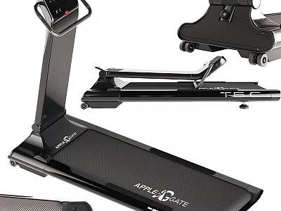 Modern APPLERUN Treadmill Fitness Equipment For Home Gym With Digital Control And Running Belt 3d model