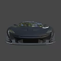 Black High Performance Racing Car with Aerodynamic Design Rear Wing Alloy Wheels And Sporty Decals