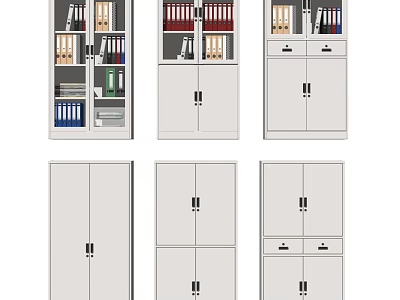 Different Styles Of Modern Bookcase With Shelves Drawers And Storage Solutions 3d model