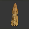 Futuristic Yellow Sci Fi Weapon Model Featuring Detailed Sleek Design And Emblems