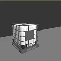 Durable Square Stainless Steel Industrial Container With Metal Frame And Wheels