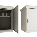 Industrial Electrical Enclosure With Secure Locking Door And Internal Metal Frame