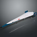 Concorde 300 Supersonic Aircraft Model With White Blue Body And UK Flag