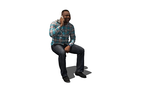 modern man 3d model