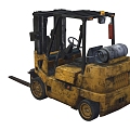 Forklift Transport Forklift Tractor Earth Cattle Tool Vehicle Low Face Number Low Model Simple Model Game Sub-era Film and Television Level Super Realistic High Precision 3d model