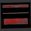 Vintage Musical Instruments And Art Supplies Collection With Watercolor Paints Brushes And Canvas Board