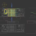 Modern Monitoring Room Interior With Multiple Monitor Screens And Large Data Display Dashboards