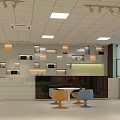 Vibrant Interior Design With Colorful Block Bookshelves Green Arched Wall And Cushioned Seats