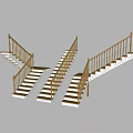 Elegant Indoor Staircase Designs Featuring Wooden Railings And White Steps