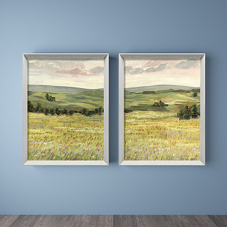 Modern Oil Painting Decorative Painting 3d model