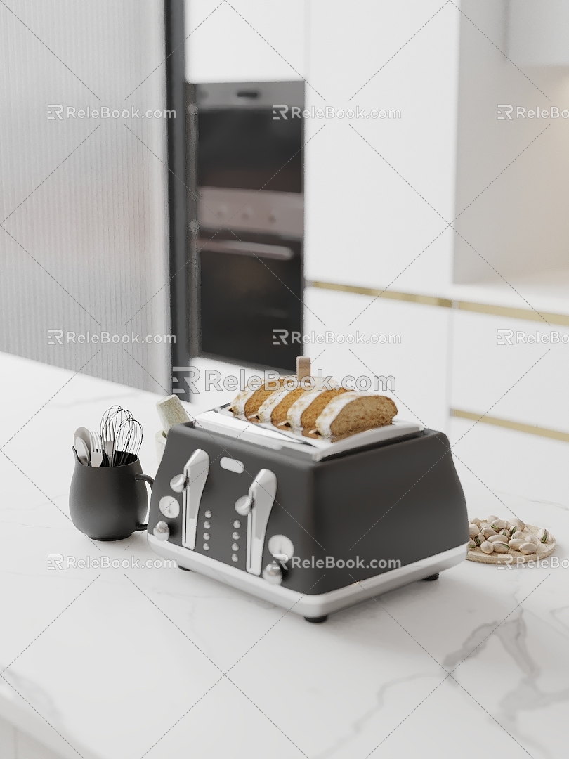 Modern Kitchen Ornaments Bread Machine Kitchenware Dried Fruit Mortar 3d model