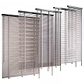 Modern Window Blinds Design With Wooden And Metal Horizontal Slats For Home Interior