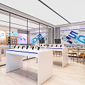 Modern Mobile Phone Store Mobile Phone Experience Store Digital Store Mobile Phone Accessories Store Display Cabinet Zhongdao Display Desk 3d model