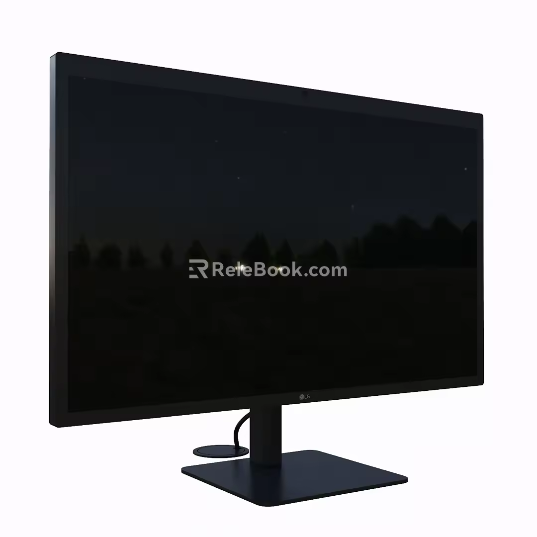 modern computer 3d model