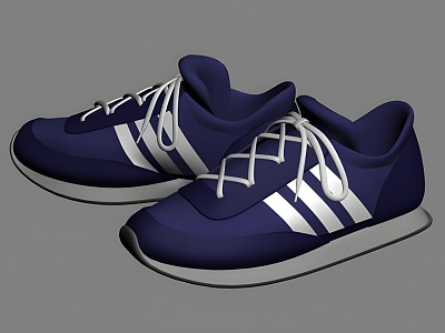 Hyundai sneaker Adidas sneaker running shoes 3d model