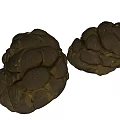 Other Dark Textured Spherical Objects With Natural Irregular Surface Details 3d model