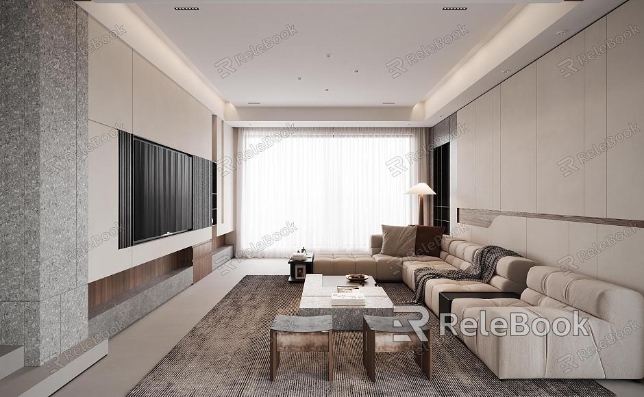 modern living room model