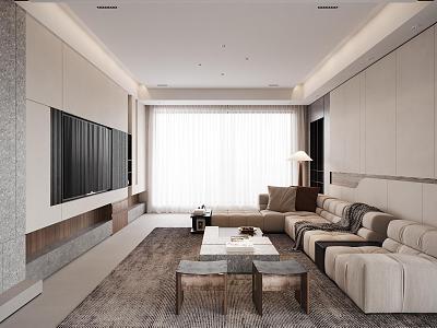 modern living room model