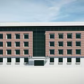 Modern Office Building Comprehensive Building Office Building Office Building 3d model