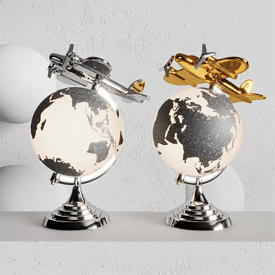 Modern Globe Globe Decorative Light 3d model