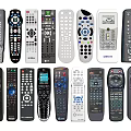 Various Types Of Remote Controls With Different Button Layouts And Designs