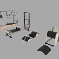 Professional Pilates Sports Equipment Including Reformer Cadillac Wunda Chair Rollers And Mats