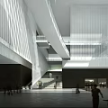 Modern Museum Architecture Shanghai Museum East 3d model