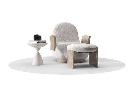 Modern Sofa Chair Sofa Coffee Table Leisure Chair Leisure Sofa 3d model