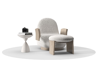 Modern Sofa Chair Sofa Coffee Table Leisure Chair Leisure Sofa 3d model