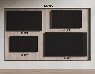 SONY Wall-mounted TV Combination TV 3d model