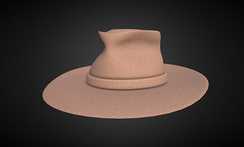 Modern cowboy hat 3d model