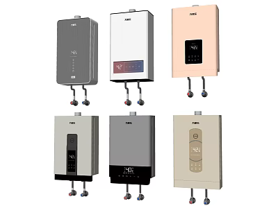 Haier Home Water Heaters Featuring Various Modern Designs And Multiple Color Choices 3d model