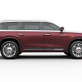 Hyundai car red flag two-color version 3d model