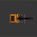 Excavator excavator large excavator mining excavator mining machine excavator hydraulic crawler excavator 3d model