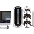 laptop desktop game console combination game device ps5 gamepad case computer device combination 3d model