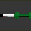 Medical Device 3M Fluker Green Syringe With Ergonomic Plunger And Barrel Design