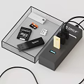 Modern MOKAWA Switch Panel with Transparent Case and Charger Accessories for Home Office Electrical Setup