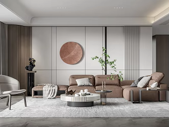 modern living room 3d model