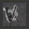 Black Tactical Rifle With Various Accessories Magazine Scope Tools And Parts