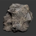 Natural Decorative Stones With Silver And Brown Rough Surface Texture