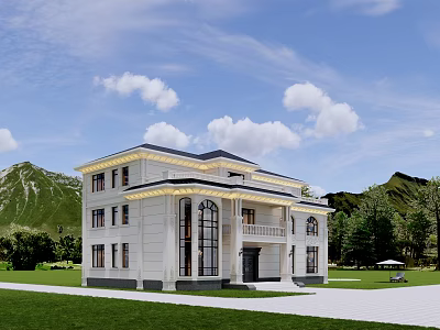 Villa 3d model