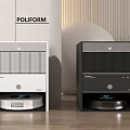 Modern sweeping robot 3d model