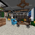 Modern Hair Beauty Salon Interior With Open Design And Styling Equipment