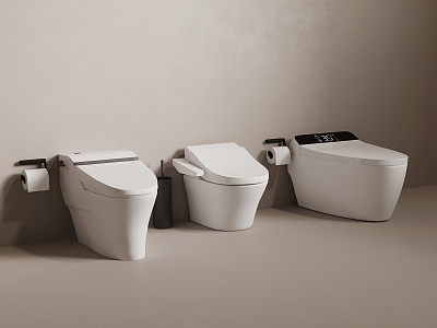 Smart toilet 3d model