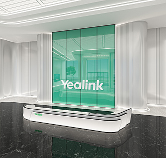 Modern Reception Desk Reception Desk 3d model